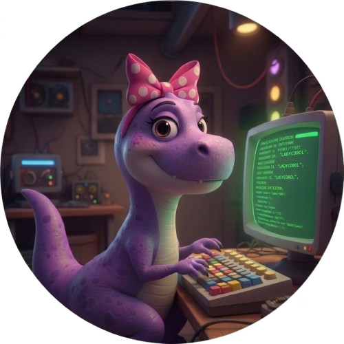 Lady COBOL — dinossaura programadora